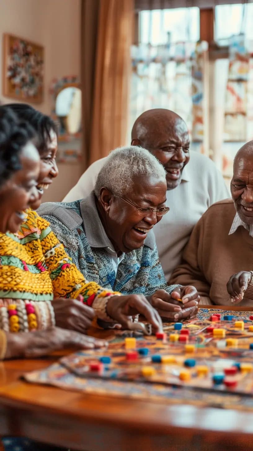 Group of people playin table games